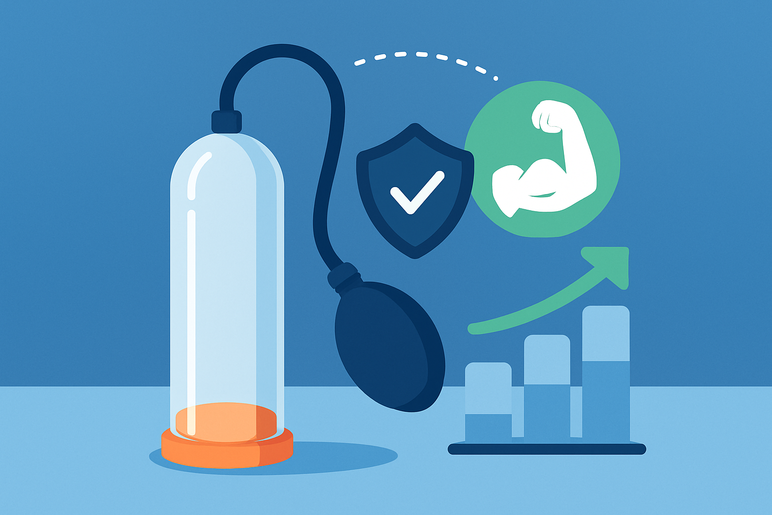 Penispumpe zur Steigerung der Potenz und sexuellen Leistungsfähigkeit